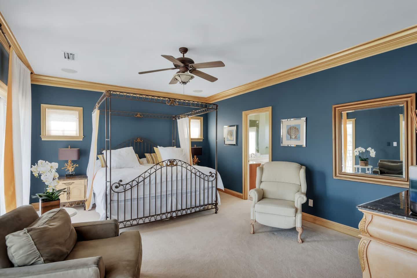 Bedroom with balcony
